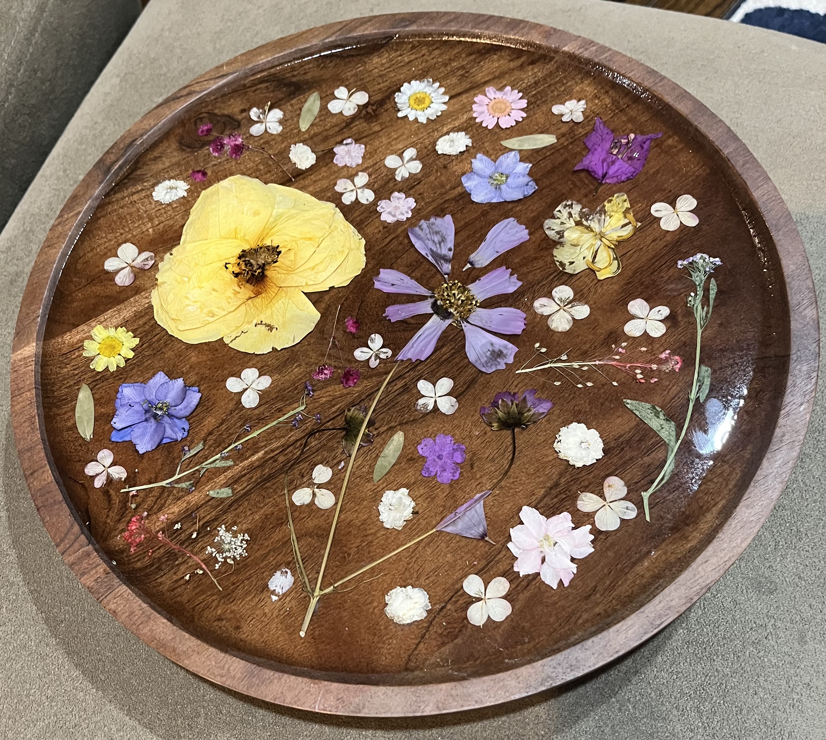 Wood lazy susan